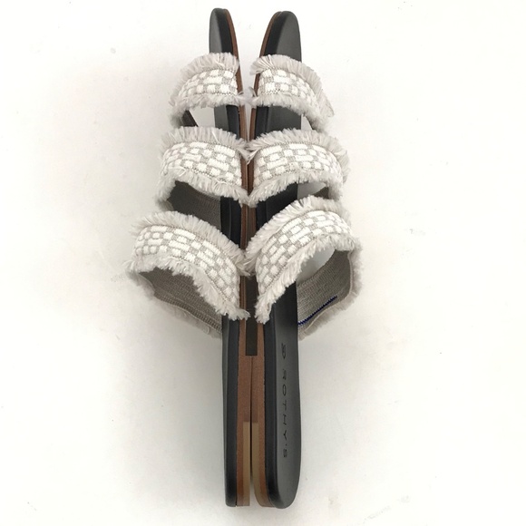 ROTHY’S Sea Shell Fringe Slide Sandals Slip On Sandals Women’s Size 8.5 - Picture 10 of 15